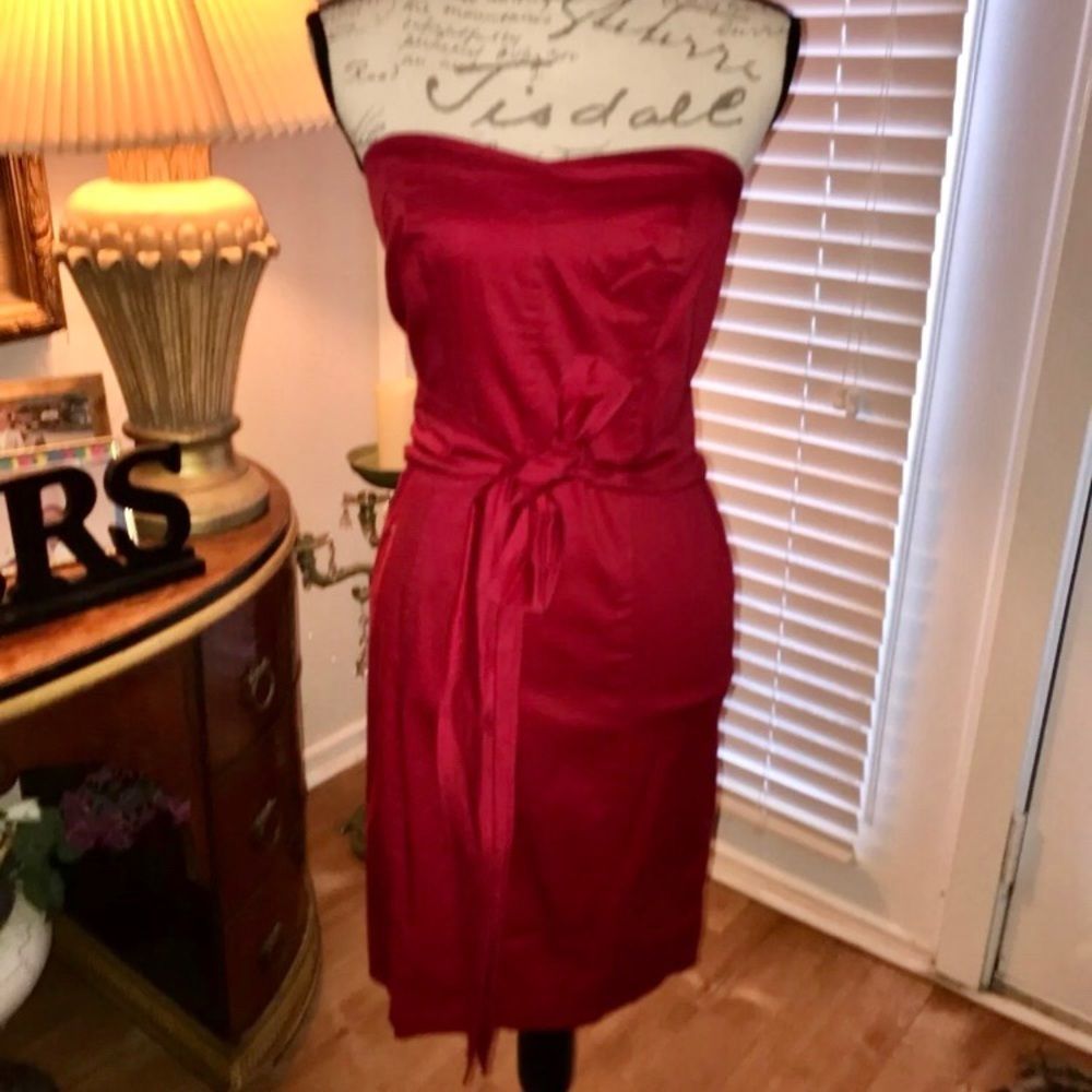 Beautiful Forever Unique Red strapless dress